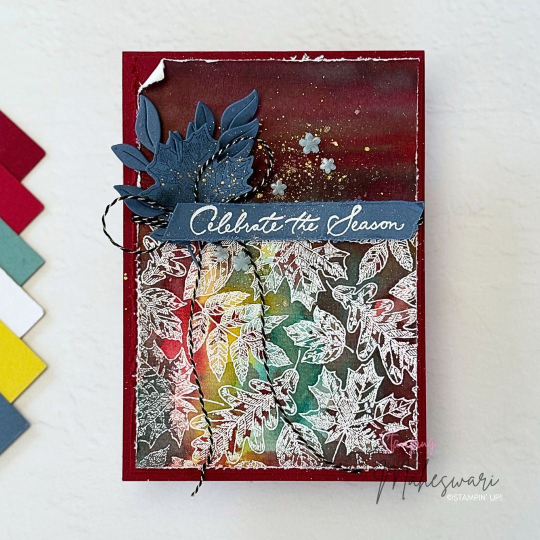 Etched Autumn – Watercolouring!
