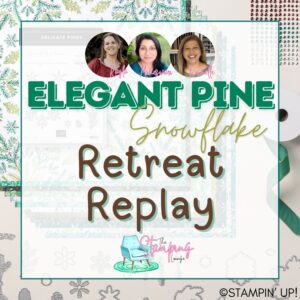 Elegant Pine Snowflake Virtual Retreat