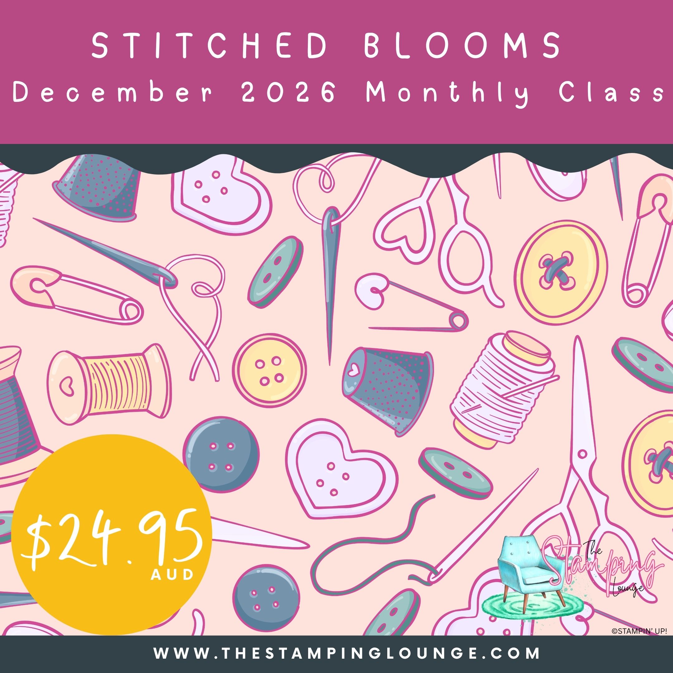Stitched Blooms Online Class